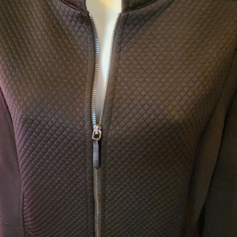 Tahari ASL Black Quilted Blazer